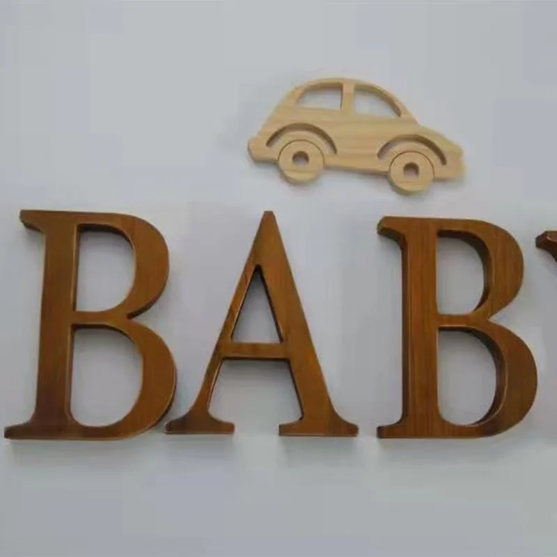 Home Bar Word - レトロな木製パーソナライズされた木製名札、単語文字/数字の壁ドアアート、ホームバー、コーヒー、結婚式の装飾に。