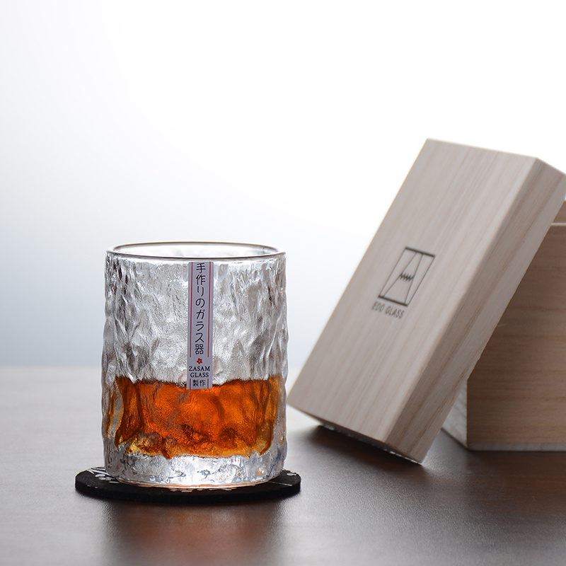 Old Fashioned Glass - 厚底重厚EDOクリスタル グレイシャータンブラー ビールカップ ファーストスノー ウイスキーグラス 日本
