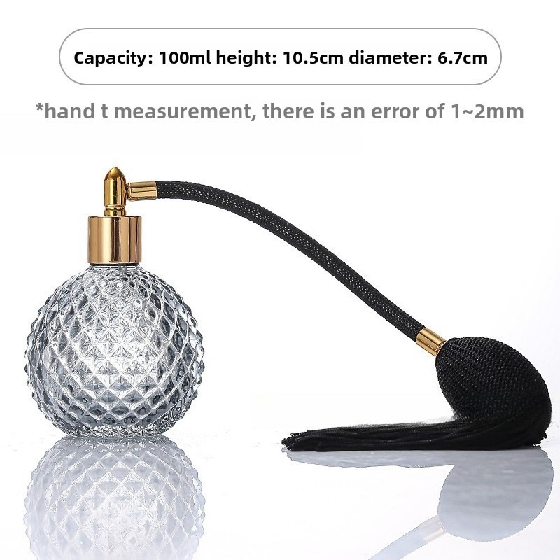 Bitters Bottle Set - 100ml エアバッグ付きバーウェア香水瓶 クリスタルアートスタイル 空の詰め替え可能な香水アトマイザー ロングタッセルスプレー ビターボトル