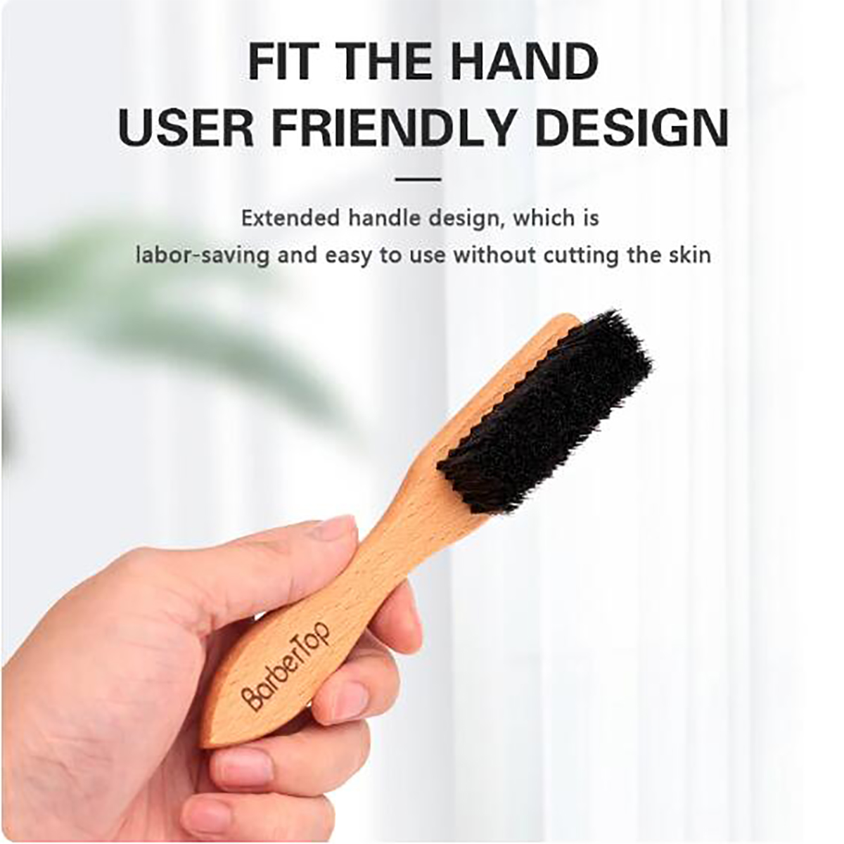 理髪店木製ハンドル猪毛ひげブラシ軟毛クリーニングブラシ壊れ毛 - Home Barbershop のレビューと価格
