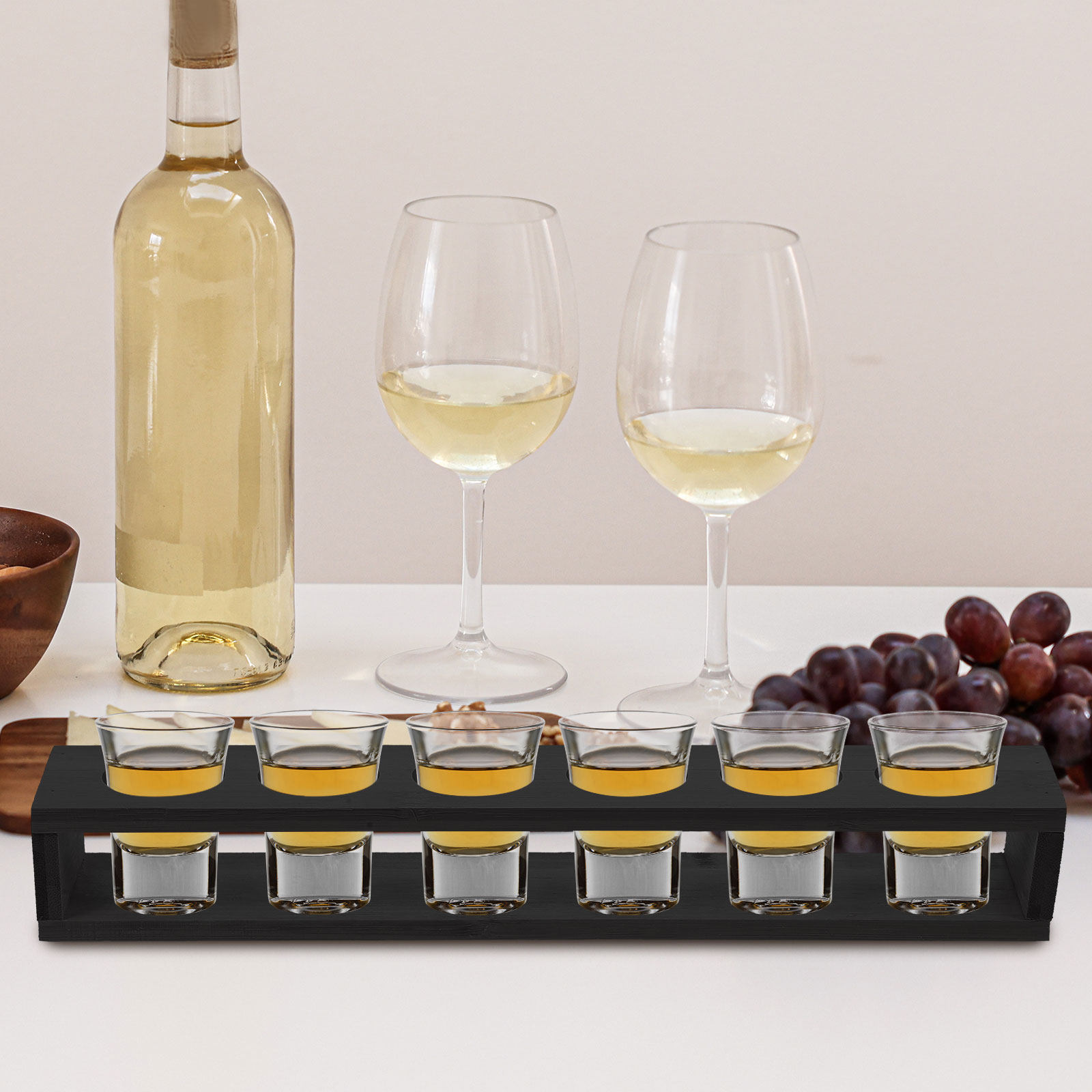 手作り木製ショットグラスオーガナイザー、ホームバーパーティー - Home Bar Stand のレビューと価格