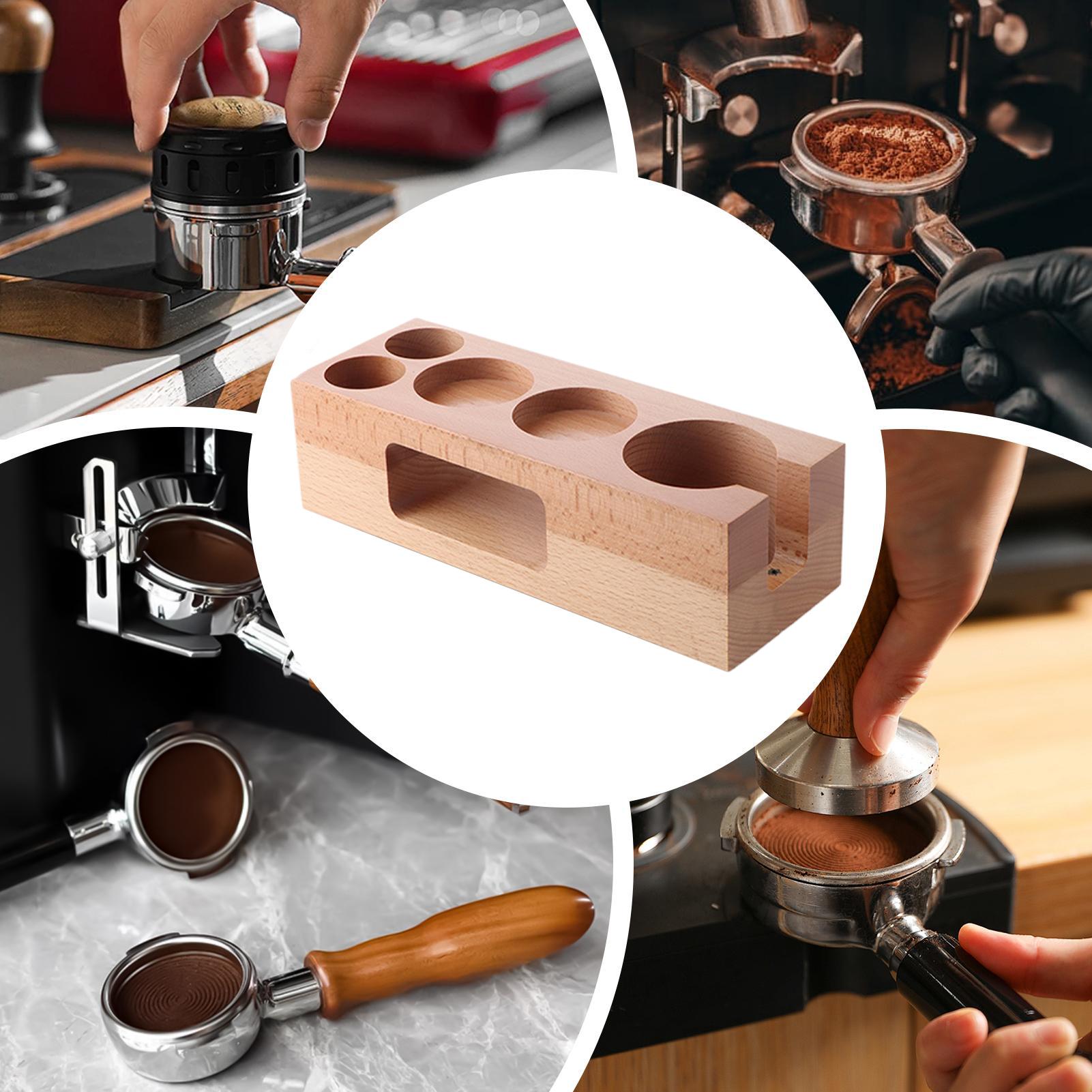 エスプレッソタンピングステーション 58mm 木製 天然木  - Home Bar And Counter のレビューと価格