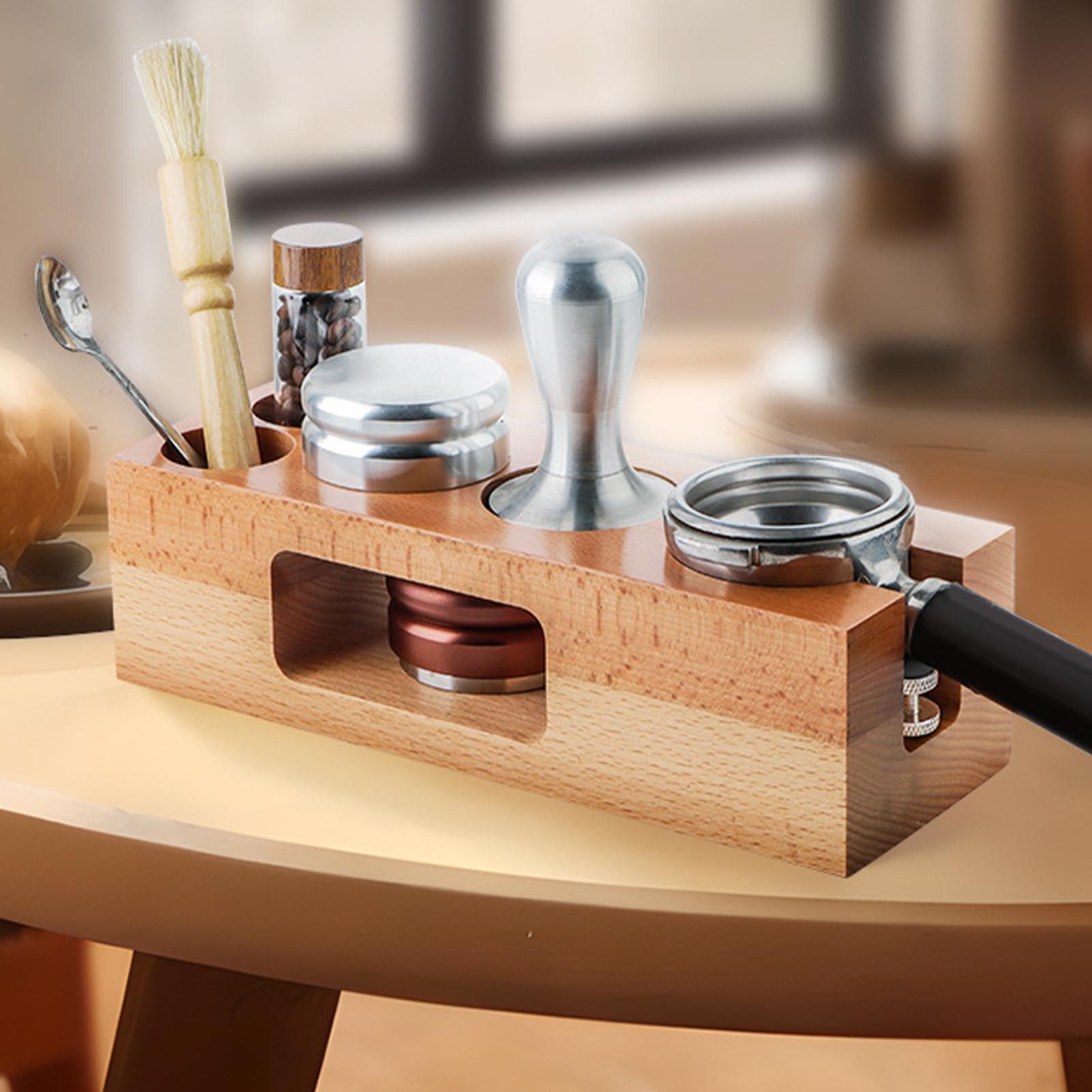 エスプレッソタンピングステーション 58mm 木製 天然木  - Home Bar And Counter のレビューと価格