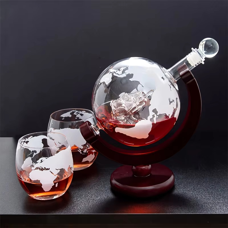 850ML クリエイティブグローブデカンタセット、鉛フリーカ - Decanter Globe Set のレビューと価格