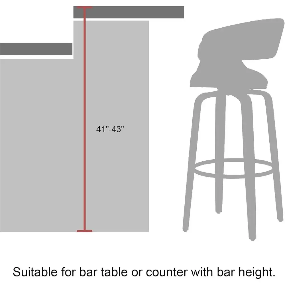 ホームバー家具用のグレーの布製回転バースツール2個セット、ウ - Home Bar Stools のレビューと価格