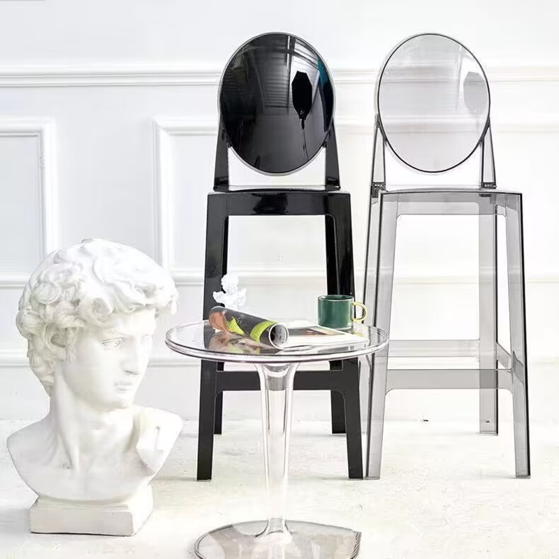 8 個ファッション家の装飾透明アクリルプラスチックゴーストチ - Home Bar Stools のレビューと価格