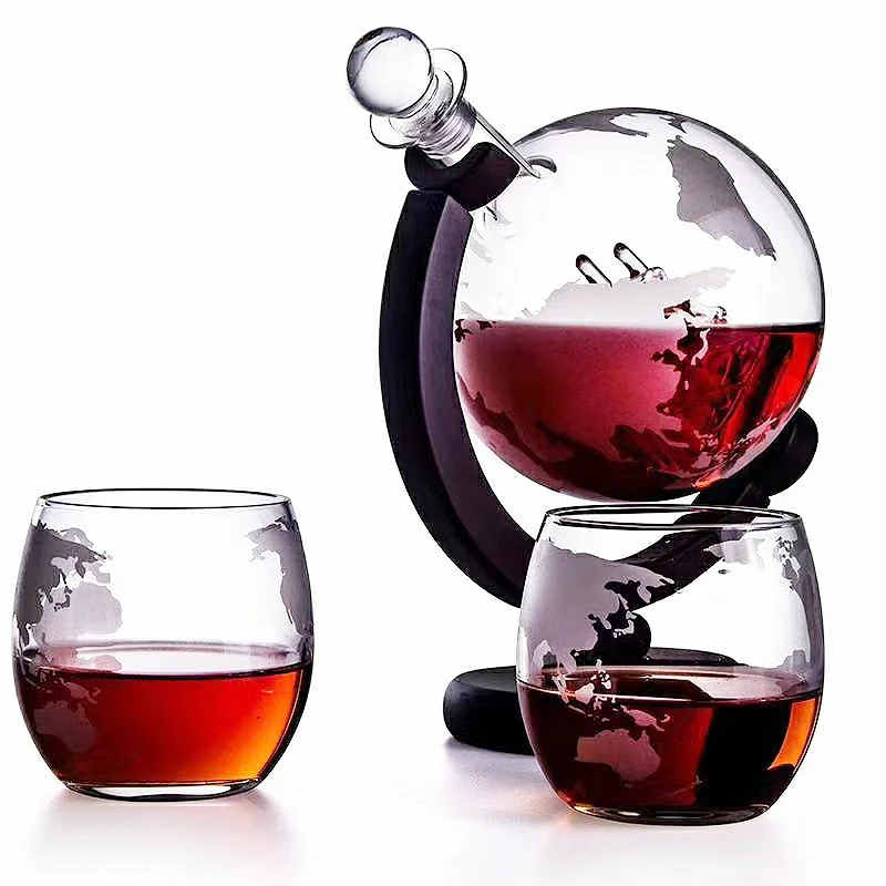 ウイスキーグラスセット クリスタルグローブ リカーカラフェ  - Decanter Globe Set のレビューと価格