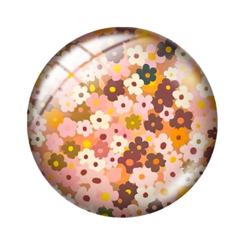 レトロな花柄12/18/20/25mmガラスカボションブレス - Old Fashioned Glass のレビューと価格