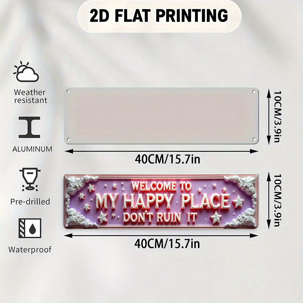 2Dメタルサイン、アルミニウム製、芸術的なワードアート「私の - Home Bar Word のレビューと価格