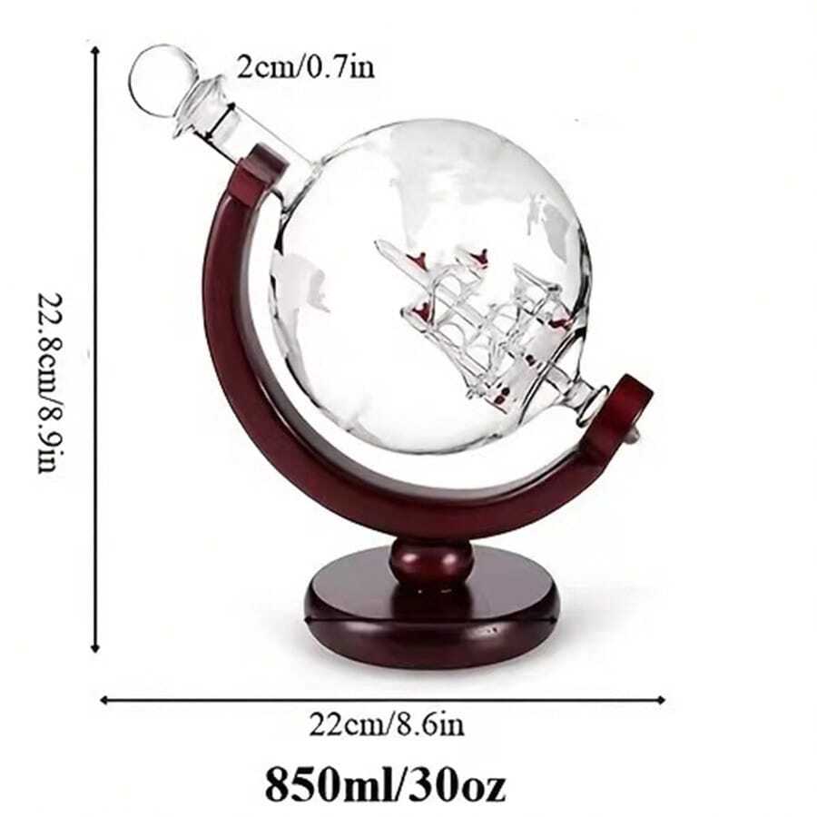 1個/3個セットの地球儀型デカンタ、ウイスキーグローブデカン - Decanter Globe Set のレビューと価格