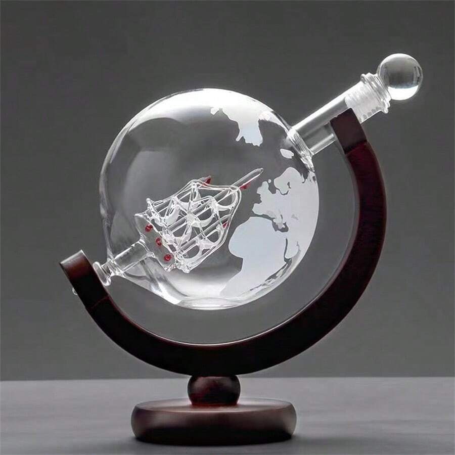 1個/3個セットの地球儀型デカンタ、ウイスキーグローブデカン - Decanter Globe Set のレビューと価格