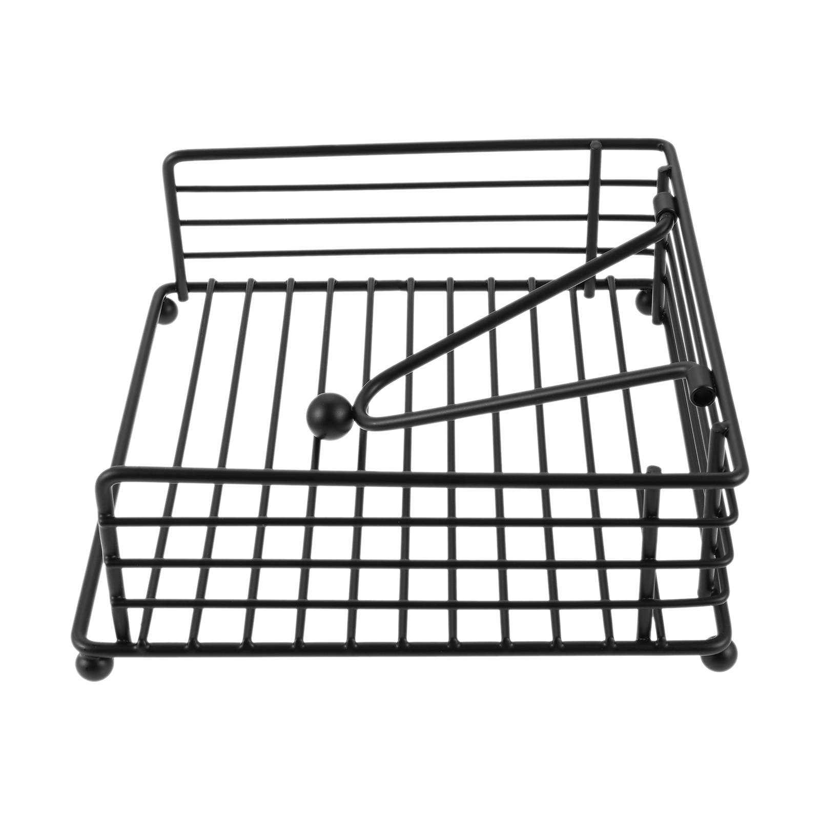 1PC モダンなナプキンホルダーつや消しブラックメタルスクエ - Home Bar Stand のレビューと価格
