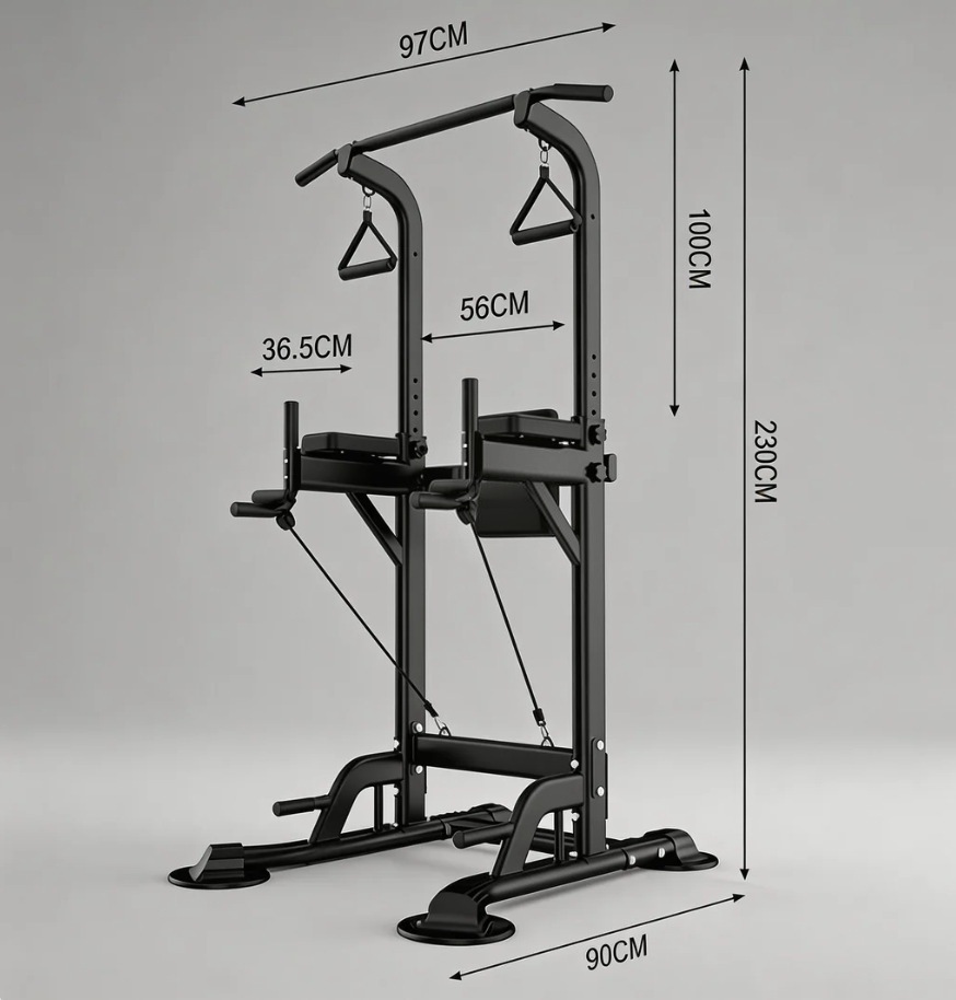 懸垂バー筋力トレーニングマシンホームジムアシストディップチン - Home Bar Stand のレビューと価格
