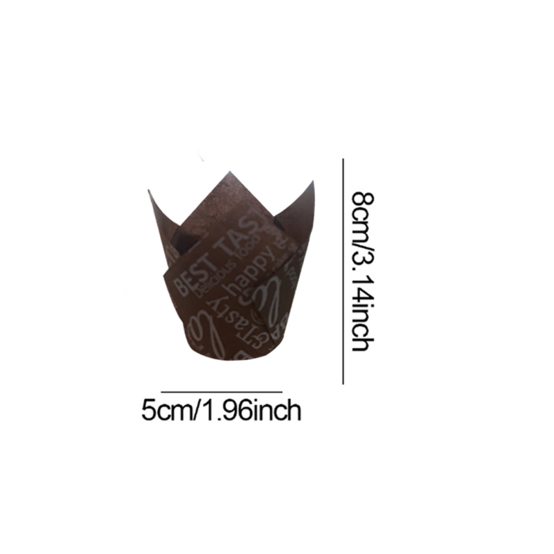 50個/100個 コーヒーをテーマにしたチューリップケーキ紙 - Home Barista のレビューと価格