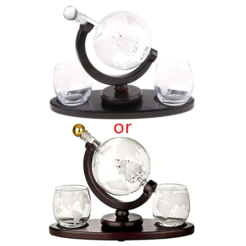 カスタマイズ可能な地球儀型ウイスキーデキャンタ - Decanter Globe Set のレビューと価格