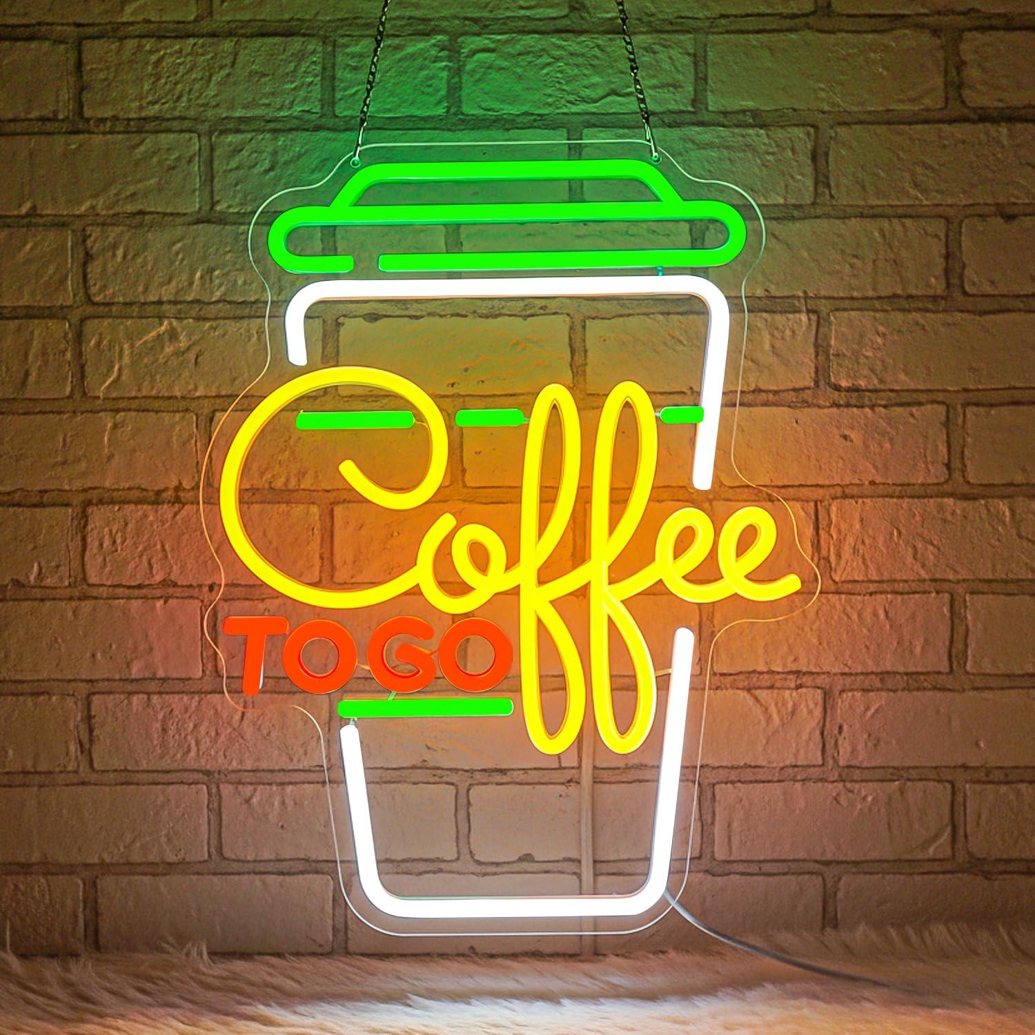 コーヒーネオンサイン USB調光可能なLEDライト コーヒー - Home Bar And Coffee のレビューと価格