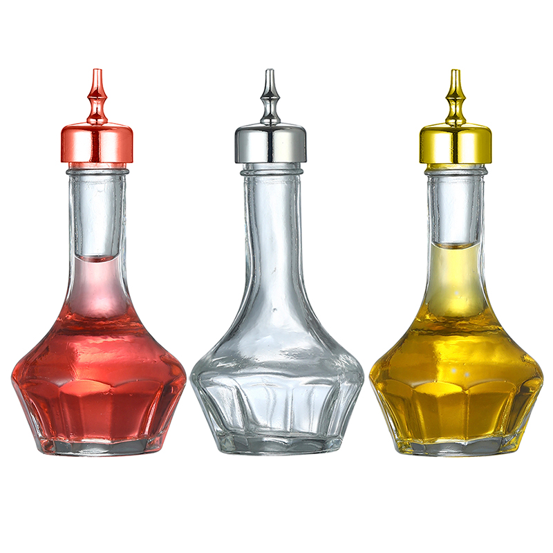 穴とコルクトップ付きの透明なガラス製ビットボトル,30ml/ - Bitters Bottle Set のレビューと価格
