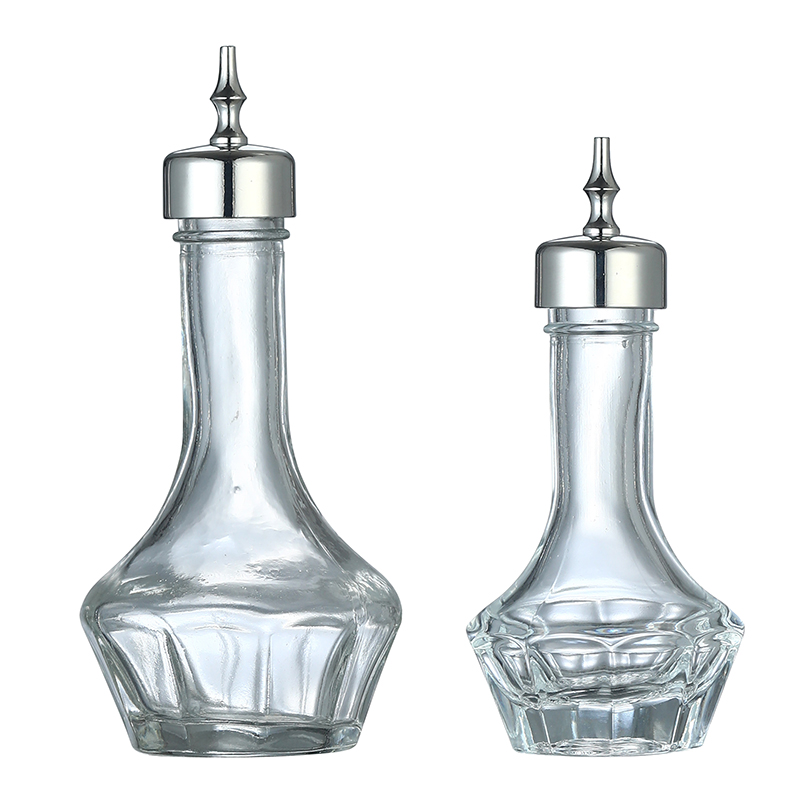 穴とコルクトップ付きの透明なガラス製ビットボトル,30ml/ - Bitters Bottle Set のレビューと価格