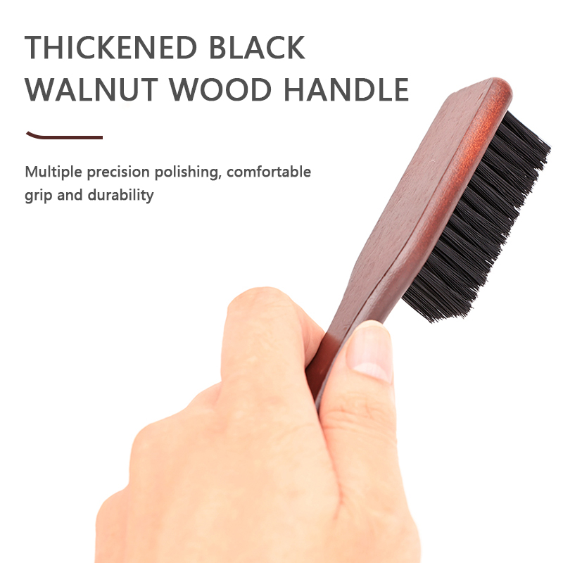 理髪プロフェッショナル木製ハンドル猪毛クリーニングブラシソフ - Home Barbershop のレビューと価格
