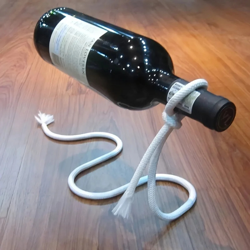クリエイティブなワインボトルラック,個性的なロープ,ボトルホ - Home Bar Stand のレビューと価格