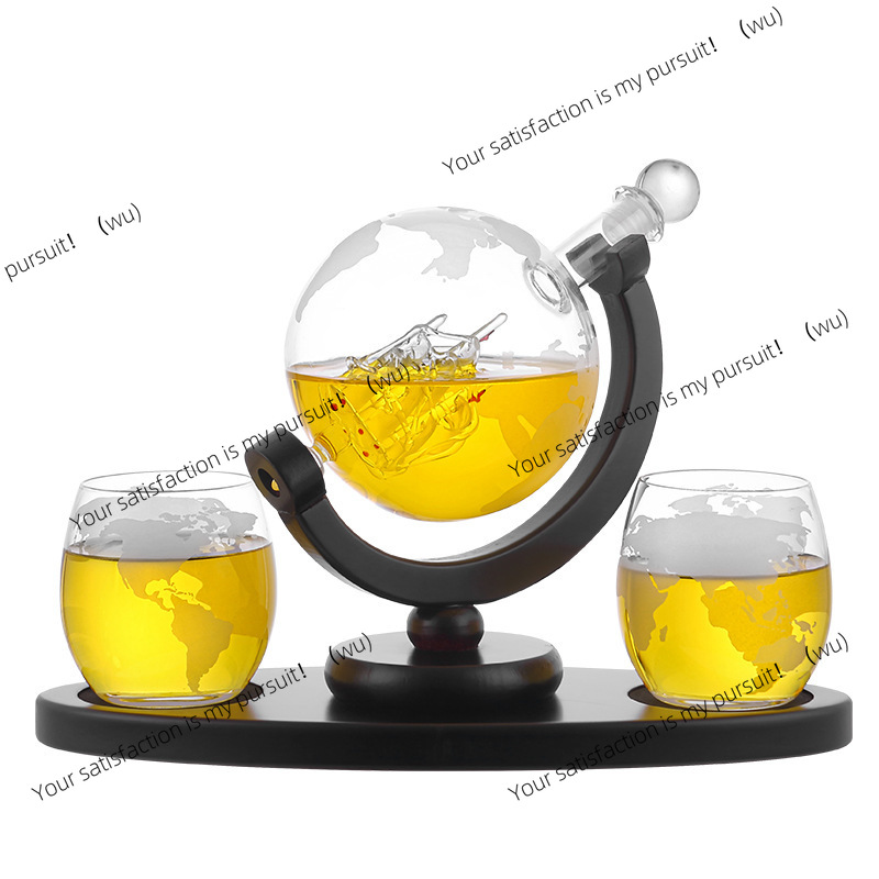 ウイスキーデキャンタ地球儀セット（グラス2個付き） - Decanter Globe Set のレビューと価格