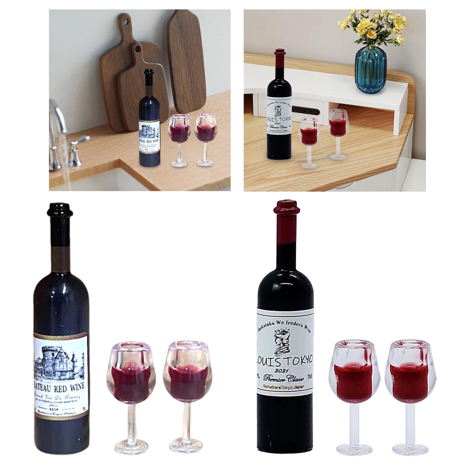 1/12 スケールドールハウスワインボトルカップ風景用品ドー - Home Bar Shelf のレビューと価格