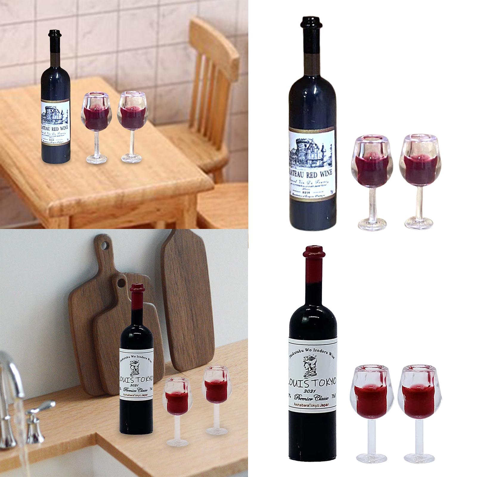 1/12 スケールドールハウスワインボトルカップ風景用品ドー - Home Bar Shelf のレビューと価格