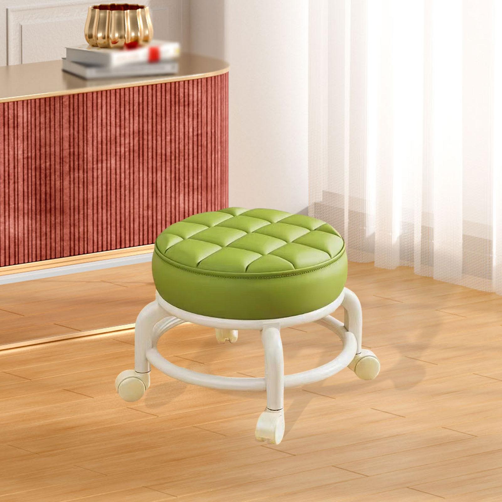 360度回転小型椅子、ユニバーサルキャスターホイール付きロー - Home Bar Stools のレビューと価格