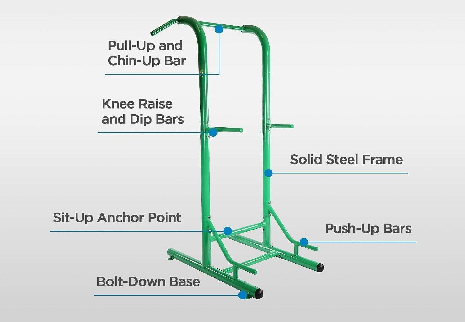 自立式懸垂バー タワー、屋外用パワーステーション ディップス - Home Bar Stand のレビューと価格