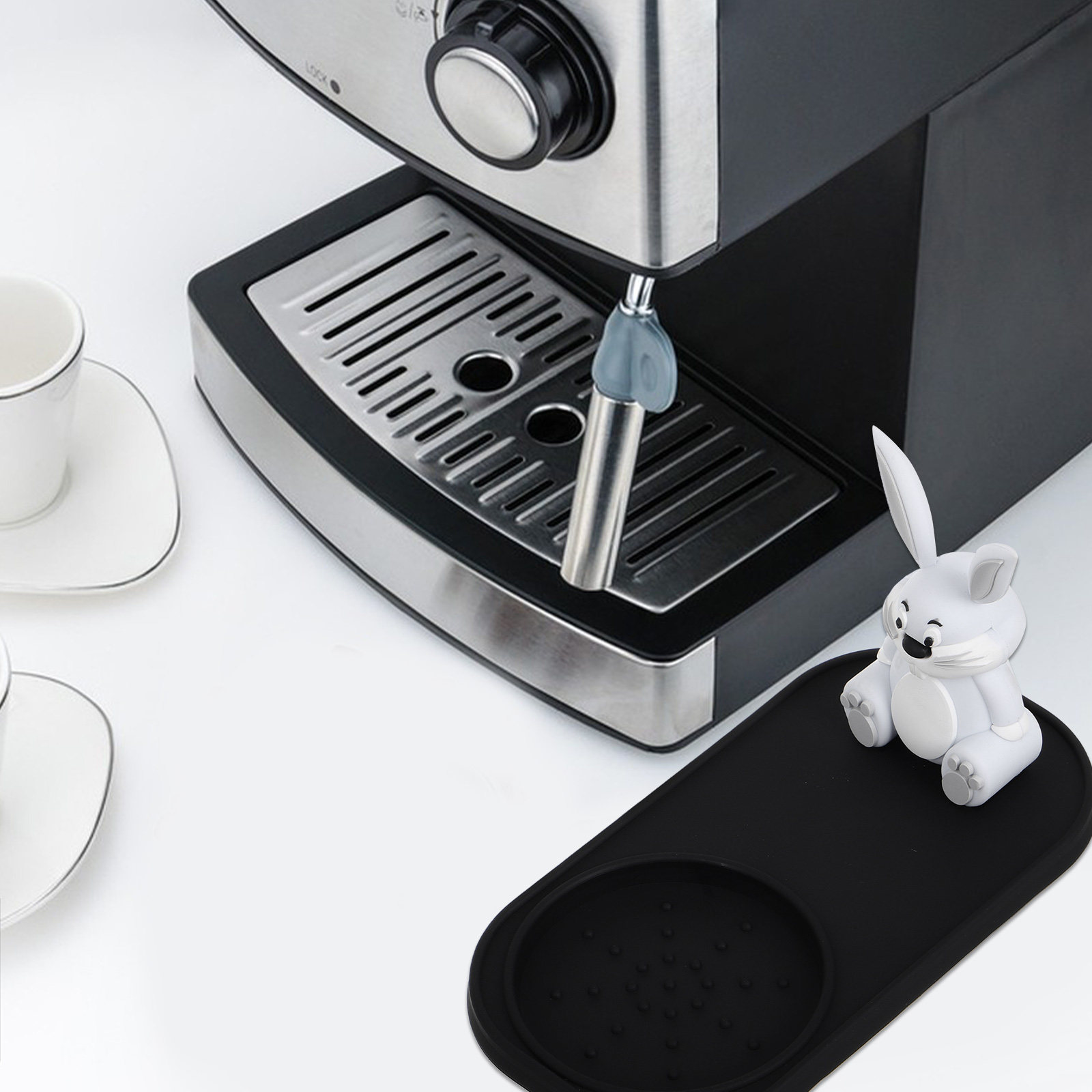 バニー柄エスプレッソタンピングマット シリコン製滑り止めコー - Home Bar And Counter のレビューと価格