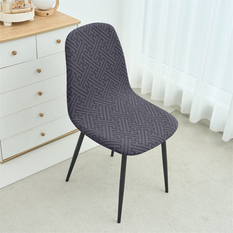 1PC ジャカードシェルチェアカバーストレッチショート背もた - Home Bar Seating のレビューと価格