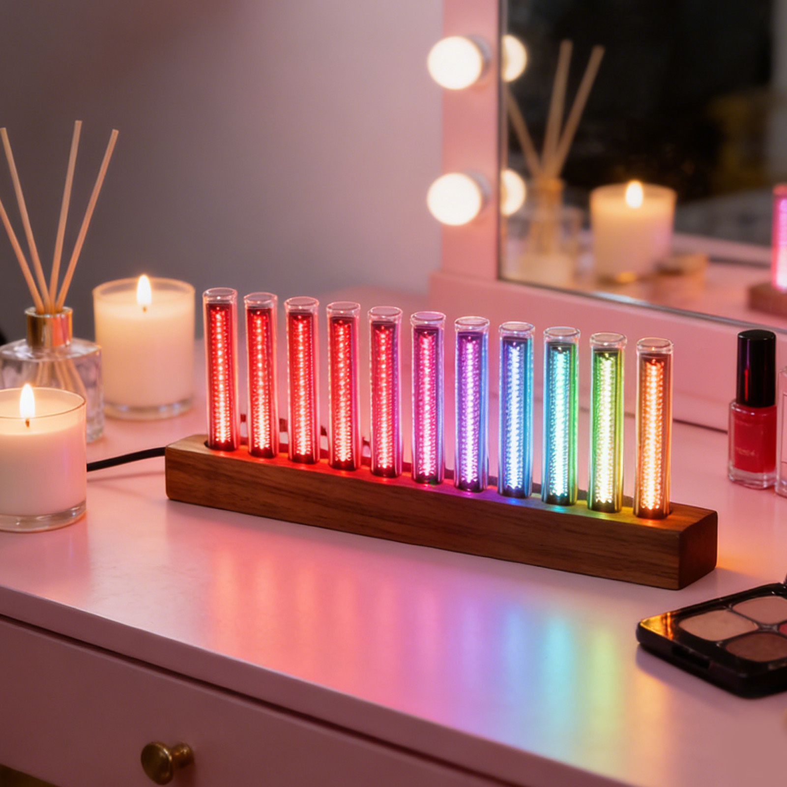 LED音楽スペクトラムディスプレイホームオーディオアナライザ - Home Bar Shelf のレビューと価格